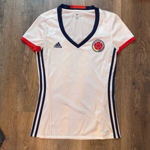 Adidas Colombia White Soccer Jersey